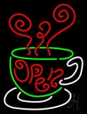 Open Inside Coffee Cup LED Neon Sign
