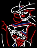 Striping Girl LED Neon Sign