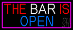 The Bar Is Open LED Neon Sign