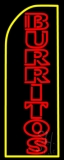 Vertical Red Burritos LED Neon Sign