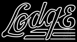 Double Stroke Lodge LED Neon Sign