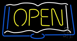 Books Open LED Neon Sign