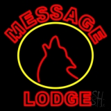 Custom Made Double Stroke Red Lodge LED Neon Sign