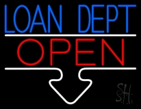 Loan Dept Open LED Neon Sign