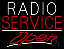 Radio Service Open LED Neon Sign