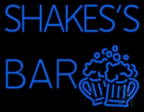 Blue Shakes Bar LED Neon Sign