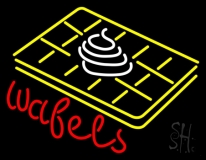 Wafels With Logo LED Neon Sign
