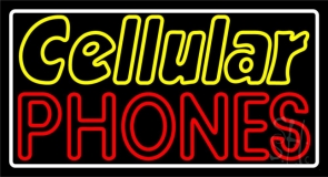 Cellular Phones 3 LED Neon Sign