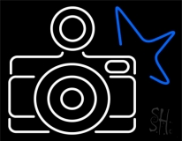 Camera Logo 8 LED Neon Sign
