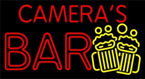 Cameras Bar Block 2 LED Neon Sign