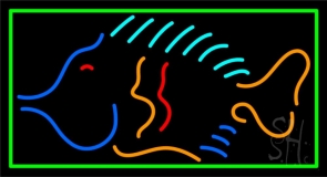 Fish With Logo 1 LED Neon Sign