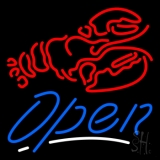 Red Lobster Open LED Neon Sign