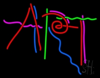 Multicolored Art LED Neon Sign
