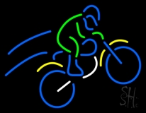 Rider With Bike LED Neon Sign