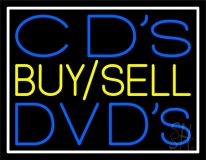 Cds Buy Sell Dvds Block 2 LED Neon Sign