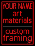 Custom Art Materials Custom Framing LED Neon Sign