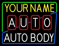 Custom Auto Body Shop 1 LED Neon Sign