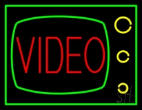 Video Tv Logo LED Neon Sign