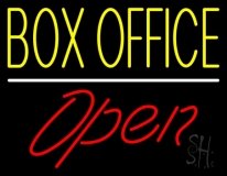 Yellow Box Office Open LED Neon Sign