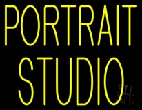 Yellow Portrait Studio LED Neon Sign