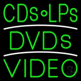 Cds Lps Dvds Video LED Neon Sign