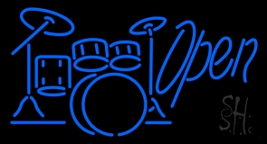 Drum Open 1 LED Neon Sign