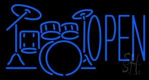 Drum Open LED Neon Sign