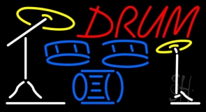 Drum Set 1 LED Neon Sign