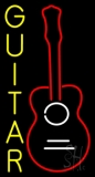 Guitar In Red 2 LED Neon Sign