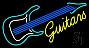 Guitar 2 Logo LED Neon Sign