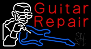 Guitar Repair 1 LED Neon Sign
