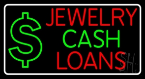Jewelry Cash Loans LED Neon Sign