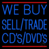 We Buy Sell Cds Dvds 2 LED Neon Sign