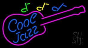 Cool Jazz Guitar LED Neon Sign