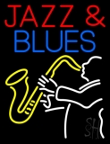 Red Jazz And Blue Blues LED Neon Sign