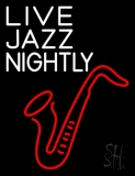 Live Jazz Nightly LED Neon Sign