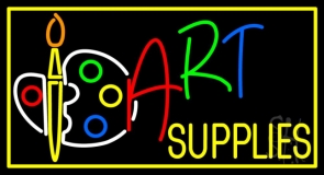 Muti Color Art Supplies With Palate LED Neon Sign