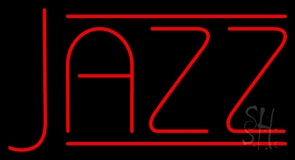 Red Jazz Block Double Line LED Neon Sign