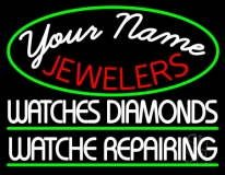 Custom Jewelers Diamonds Watch Repairing LED Neon Sign