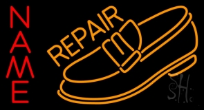 Custom Orange Shoe Repair LED Neon Sign