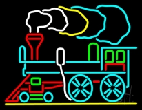 Train Logo LED Neon Sign
