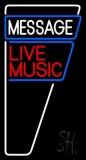 Custom Red Live Music Block LED Neon Sign
