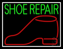 Green Shoe Repair Red Shoe LED Neon Sign