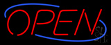 Open Blue LED Neon Sign