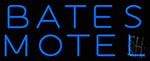 Blue Bates Motel LED Neon Sign
