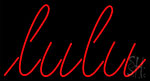 Red Lu Lu LED Neon Sign