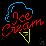 Ice Cream Logo LED Neon Sign