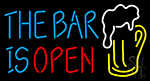 The Bar Is Open Beer Mug LED Neon Sign