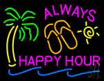 Always Happy Hour LED Neon Sign