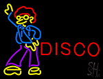 Disco Guys With Border LED Neon Sign